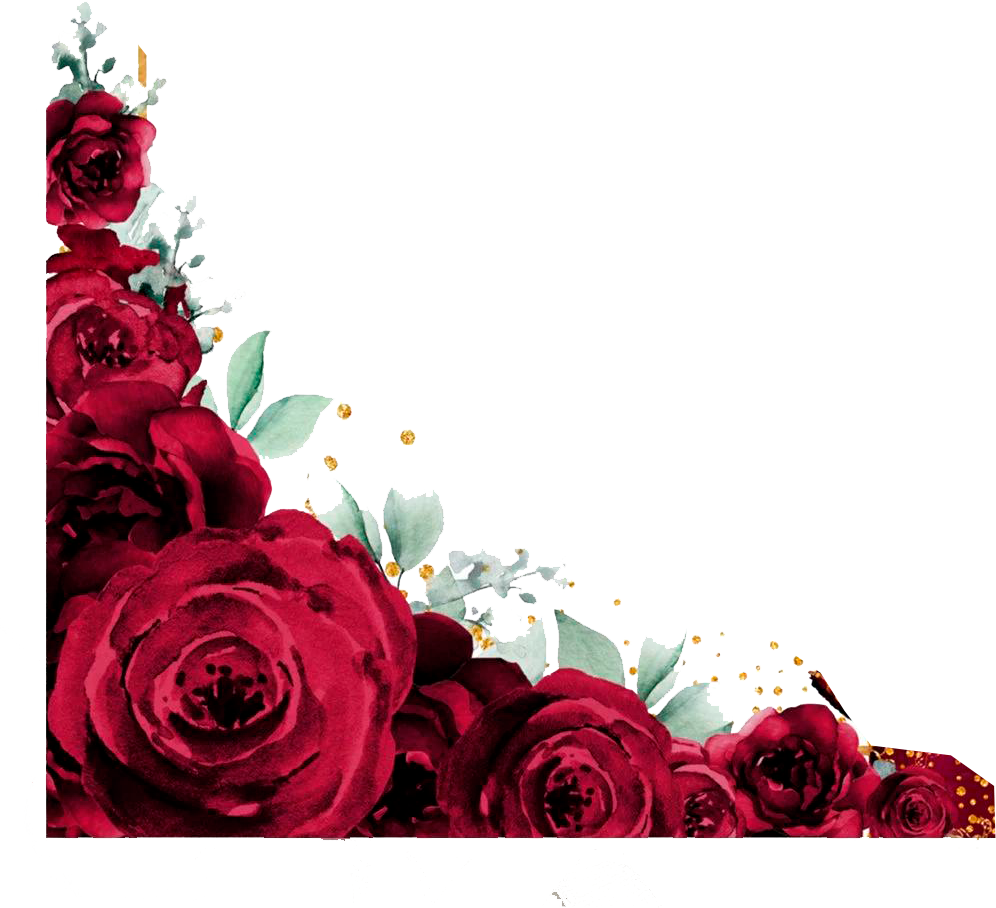 Rosas de decoración