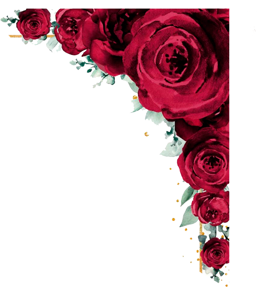 Rosas de decoración